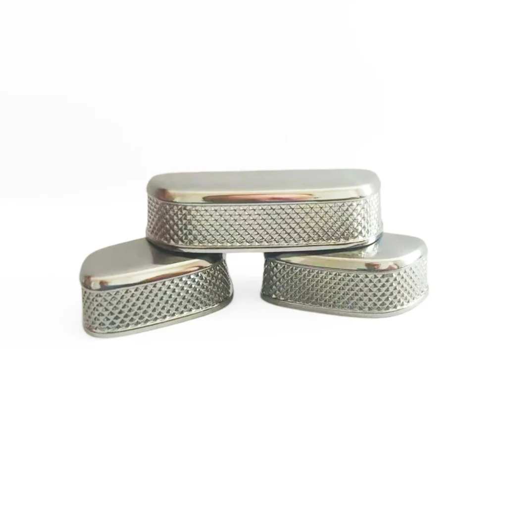 Vacuum Plated Car Interior Control Button, Silver Diamond Texture Automotive Switch, Precision Injection Molded Auto Accessory