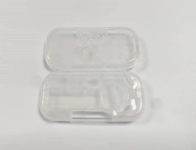 Clear Plastic Buzzer Enclosure for Cainiao Station, Precision Injection Molded Express Alert Device Housing